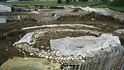 Fouille du fanum d'Aron - 1977 (A.D.15)