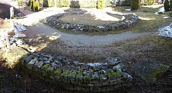 Fanum polygonal d’Aron à Aurillac (Cliché : J.-P. Usse, 2015)