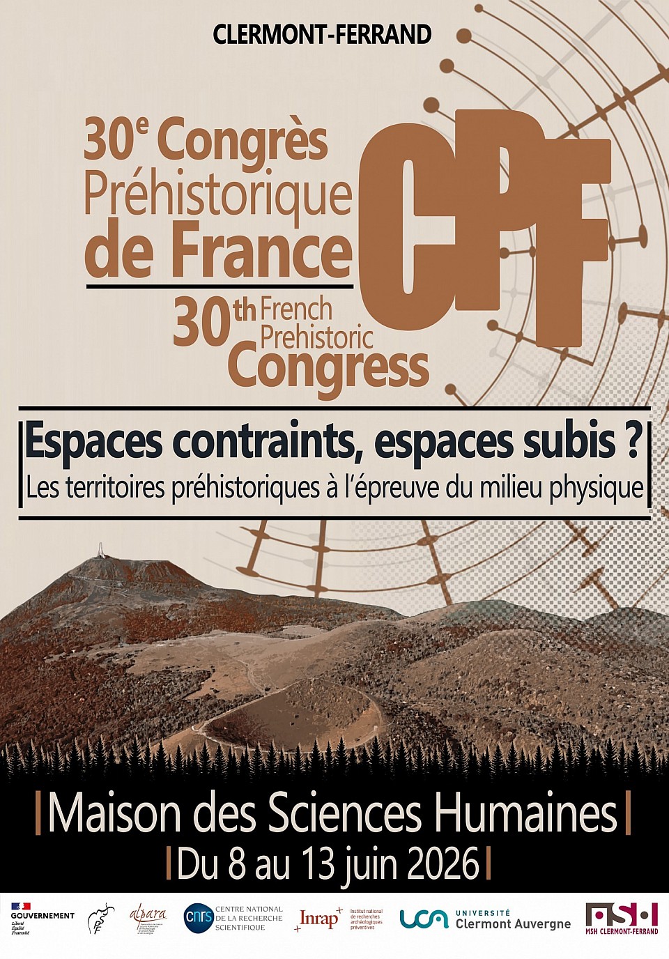 Congrès de préhistoire - Clermont-Ferrand 2026